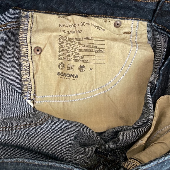 Sonoma Dark Rinse Skinny Jeans 10P - Picture 6 of 8